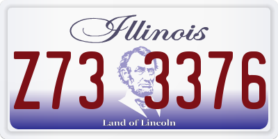 IL license plate Z733376