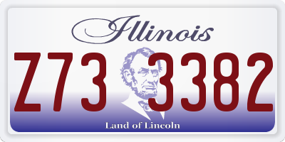 IL license plate Z733382