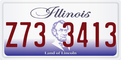 IL license plate Z733413