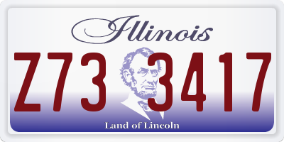 IL license plate Z733417