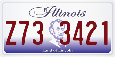 IL license plate Z733421