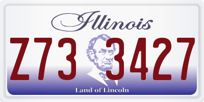 IL license plate Z733427