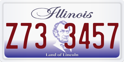 IL license plate Z733457