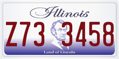 IL license plate Z733458