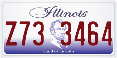 IL license plate Z733464
