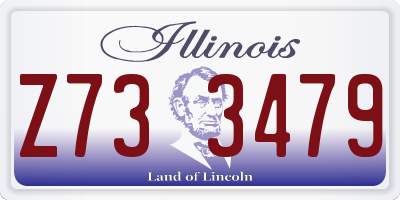IL license plate Z733479