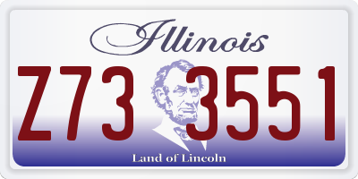IL license plate Z733551
