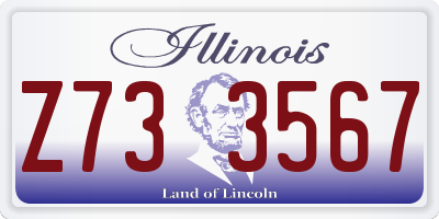 IL license plate Z733567