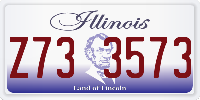 IL license plate Z733573