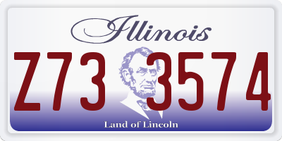 IL license plate Z733574