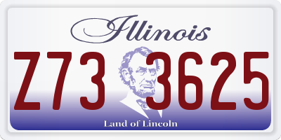 IL license plate Z733625