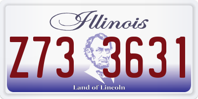 IL license plate Z733631