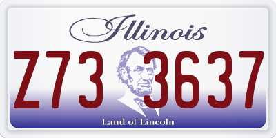 IL license plate Z733637