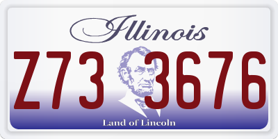 IL license plate Z733676