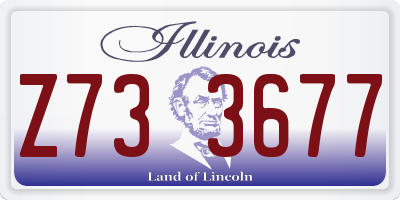IL license plate Z733677