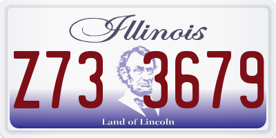 IL license plate Z733679