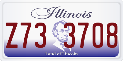 IL license plate Z733708