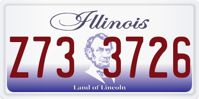 IL license plate Z733726