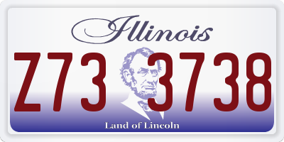 IL license plate Z733738