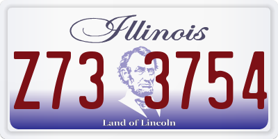 IL license plate Z733754