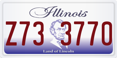 IL license plate Z733770