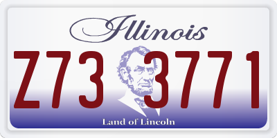 IL license plate Z733771