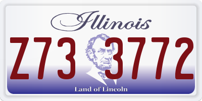 IL license plate Z733772