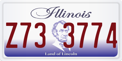 IL license plate Z733774