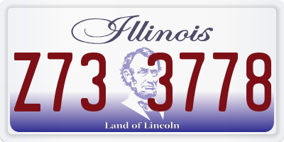 IL license plate Z733778