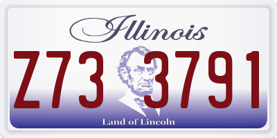 IL license plate Z733791