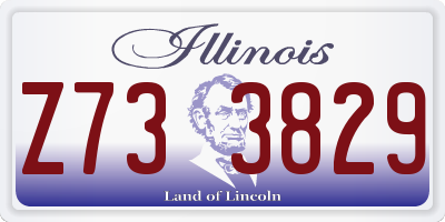 IL license plate Z733829
