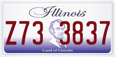 IL license plate Z733837