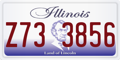 IL license plate Z733856