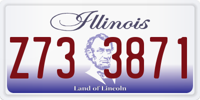 IL license plate Z733871