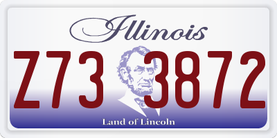 IL license plate Z733872