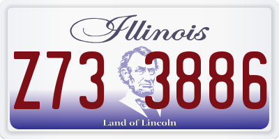 IL license plate Z733886