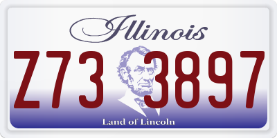 IL license plate Z733897