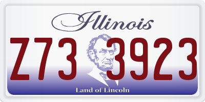 IL license plate Z733923
