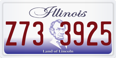 IL license plate Z733925