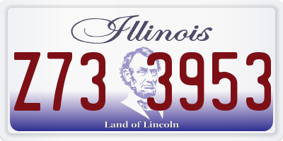 IL license plate Z733953