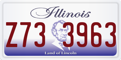 IL license plate Z733963