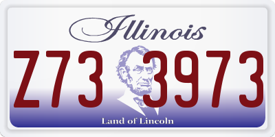 IL license plate Z733973
