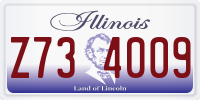 IL license plate Z734009
