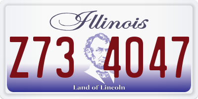 IL license plate Z734047
