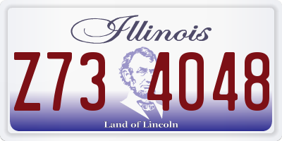 IL license plate Z734048