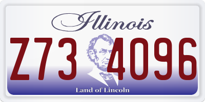IL license plate Z734096