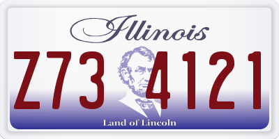 IL license plate Z734121