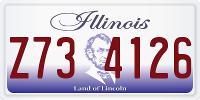 IL license plate Z734126