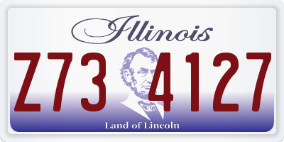 IL license plate Z734127