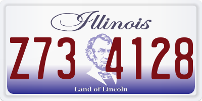 IL license plate Z734128